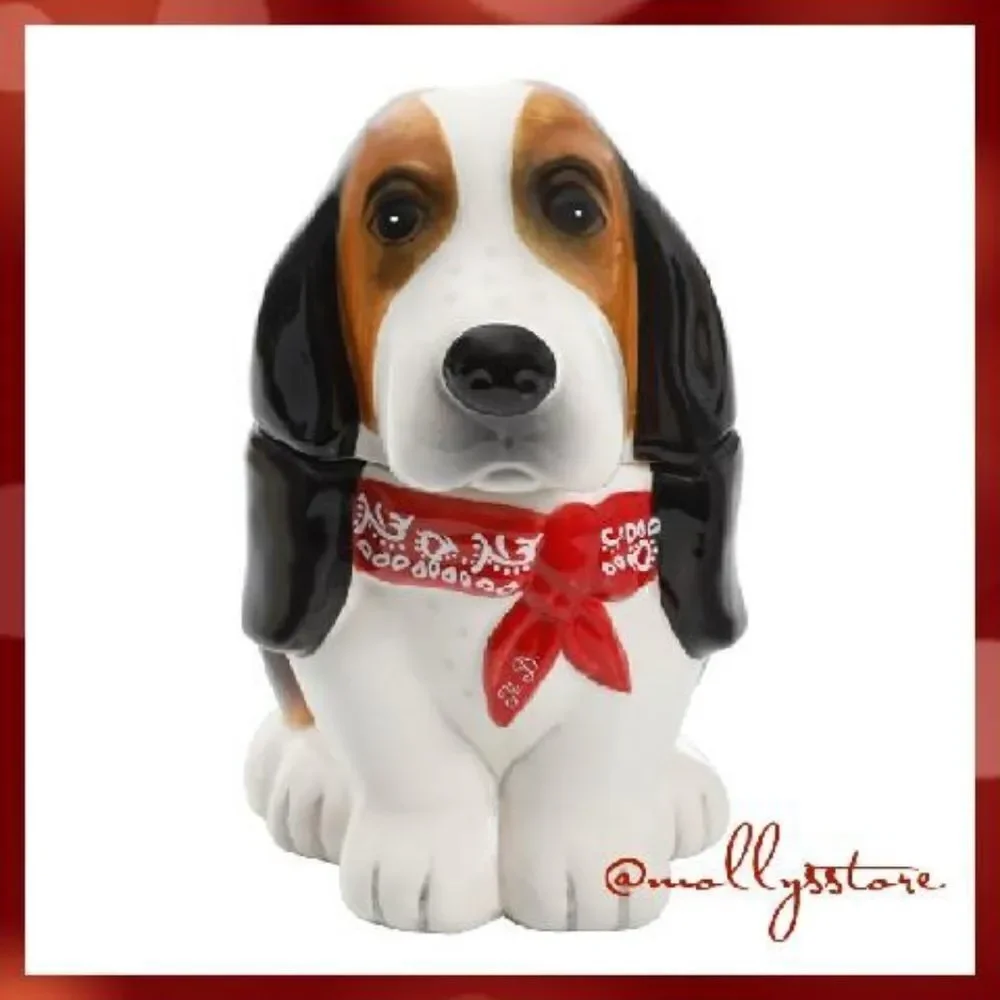 🎁 New Pioneer Woman Red Bandana Henry Dog Shaped Candy Dish - Picture 3 of 7